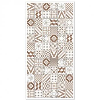 Tapis vinyle design Love brun 100x140cm