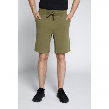 Men's Green Plus Size Jogging Shorts, Cotton/Polyester, XL, JP1880