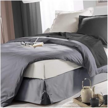 Cache-sommier Sommina en polycoton gris