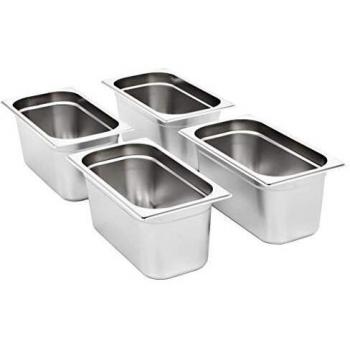 4 pcs GN 1/3 Stainless Steel Gastronomy Containers