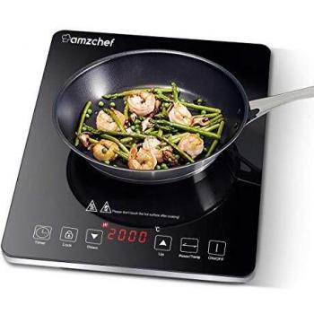 Amzchef Safety Lock Induction Cooktop – 3-Hour Timer