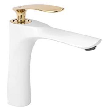 REA White Gold Orbit Low Basin Faucet