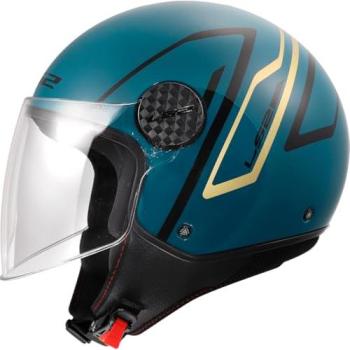 Casco Moto Jet LS2 OF558 SPHERE LUX II MINIM Blu Teal XL