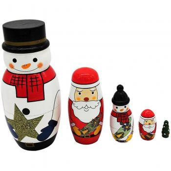 Poupées empilables Père Noël
