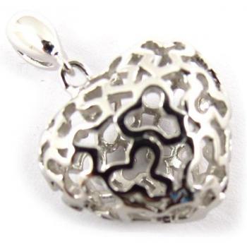 Pendentif Argent Love-Blanc