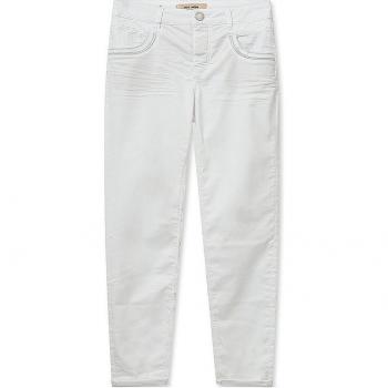 MOS MOSH Women's Embroidered White Treasure Trousers, Size W27