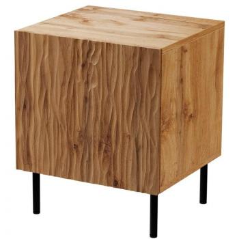 Cama JUNGLE 53 – Comodino doppio in rovere con gambe nere