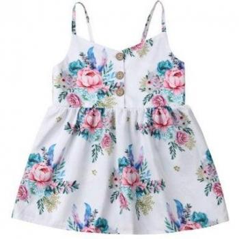 Prinzessin Kleid für Baby Mädchen mit Blumen 0-3 Jahre