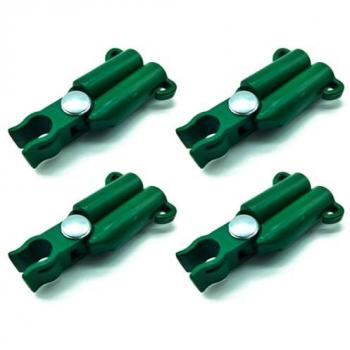 Conectores 8 mm en Verde – Pack de 12 piezas
