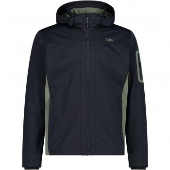 CMP Giacca Softshell Antracite/Salvia con cappuccio