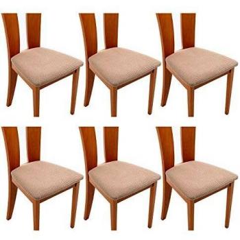 Housse de chaise TIANSHU 6 pièces Spandex Amovible