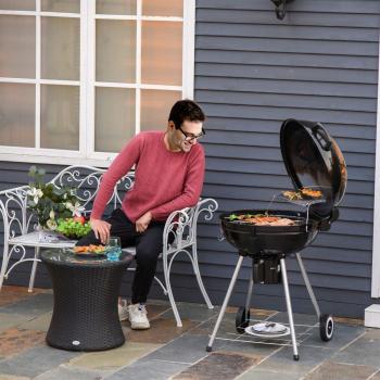 Outsunny Portable Kettle Charcoal BBQ Grill
