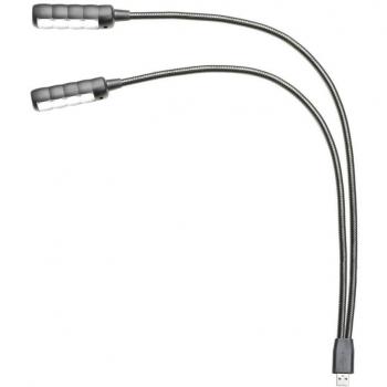 SLED Adam Hall Ultra Lamp Gooseneck 2xUSB