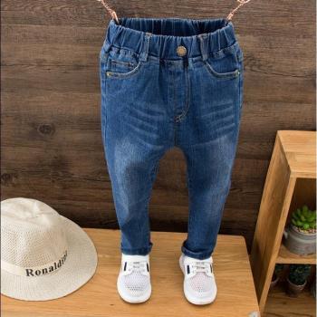 Jeans enfant style vintage bleu unis sans motifs