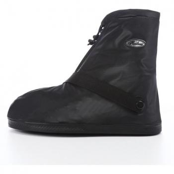 Chaussures de protection adulte, coupe‑eau, noir, double zipper