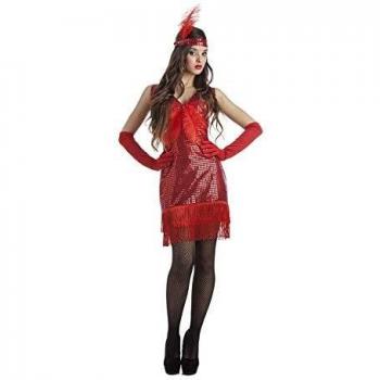 Disfraz de Flapper Rojo para mujer
