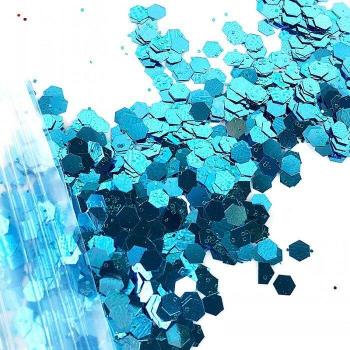 Maquillaje Lunar 10 Gramos de Lentejuelas Holográficas Brillo Hexágono