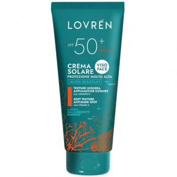 Cuidado facial con protección UV Lovren SPF50+ 50 ml agua