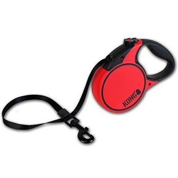 KONG Terrain Guinzaglio Retrattile 5 Metri Rosso