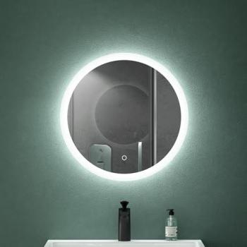 Miroir Anti-Buée LED 60cm pour Salle de Bain