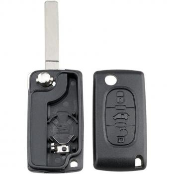 3 Button Key Fob Remote Case for Peugeot Partner Citroen Berlingo