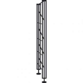 Kerkmann Aktenregal 25x193cm schwarz/lichtgrau
