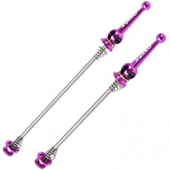 Eje CNC de Titanio para Bicicleta de Montaña, Pinchos de Liberación Rápida, 1 Par