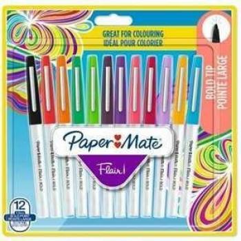 Paper Mate Flair BOLD Faserschreiber, 12er Pack
