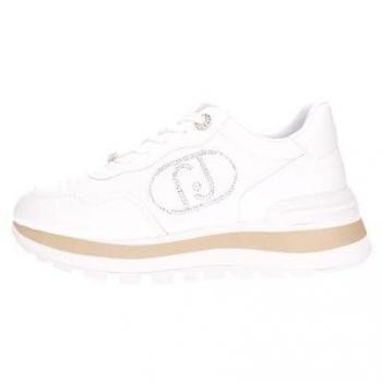 Liu Jo Women's White Trainers Size 3 UK Elegant Design Glam Details