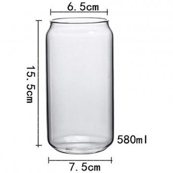 Tasse à jus en verre borosilicate