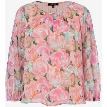Chiffonbluse mit Rosenprint