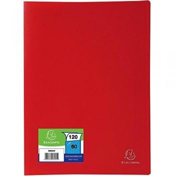 Porte-vues Exacompta Polypropylène souple A4 Rouge