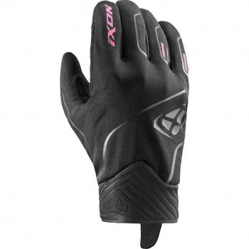 Ixon Pro Hurricane 2 Damen – Wasserdichte Motorradhandschuhe in Schwarz-Pink (L)