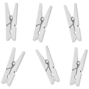 Små vita klädnypor | 10-pack