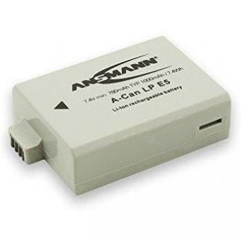 Ansmann Black Camera Battery Replacement For Canon LP-E5