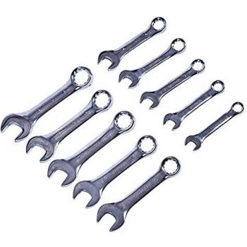 Amtech Precision Cut 10 Piece Stubby Combination Wrench Set