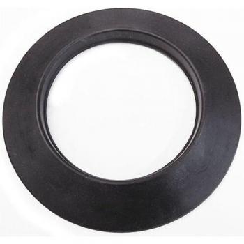 Rosace noire DN 100 mm en silicone pour cheminée à granulés