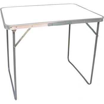 Mesa de Camping Plegable Aluminio y MDF