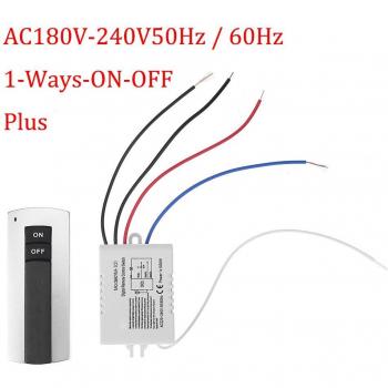 4-Pin Wireless Remote Light Switch – 220V 1/2/3 Channel Digital Remote Control for Lamps