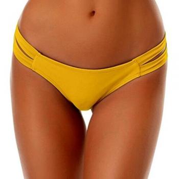 SHEKINI Damen Bademode Niedrige Taille Tanga Bikini Bottoms