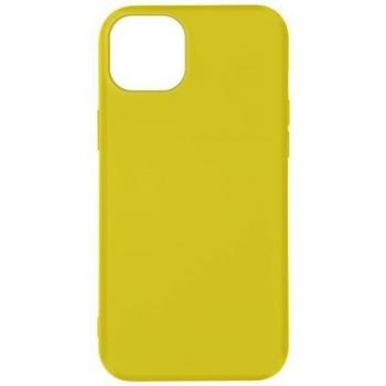 Coque Protectrice iPhone 14 – Silicone Semi‑Rigide, Jaune, Soft‑Touch