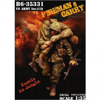 US Army Bravo 6 Wounded Soldier Carrier Resin Set, 1:35