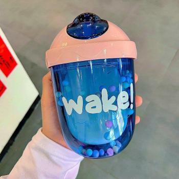 Bouteille d'eau 300Ml avec paille pour enfants sans BPA