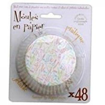 Moule à muffins en papier 9 cm x48