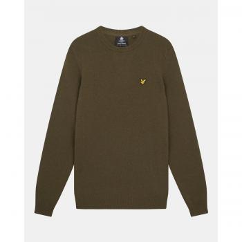 Green Lambswool Blend Sweater by Lyle & Scott