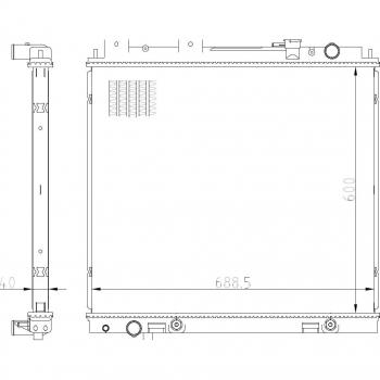 NRF 59231 Engine Radiator Core