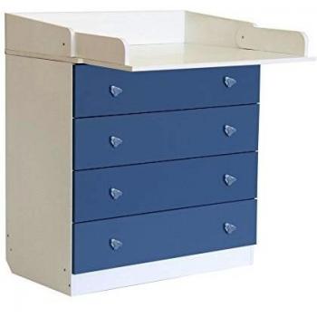 Fasciatoio Semplice 1580 Polini per Bambino, Bianco‑Blu