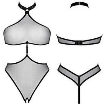 Demoniq Nieve Netz-Body schwarz