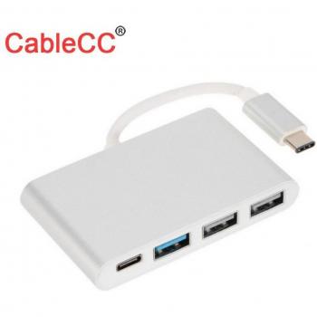 Xiwai USB 3.1 USB-C Hub with Three Ports for Power Delivery