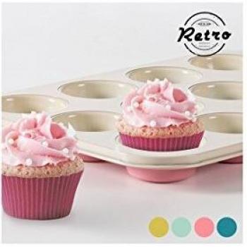 BB's Retro Vintage Cupcakeform in Blau
